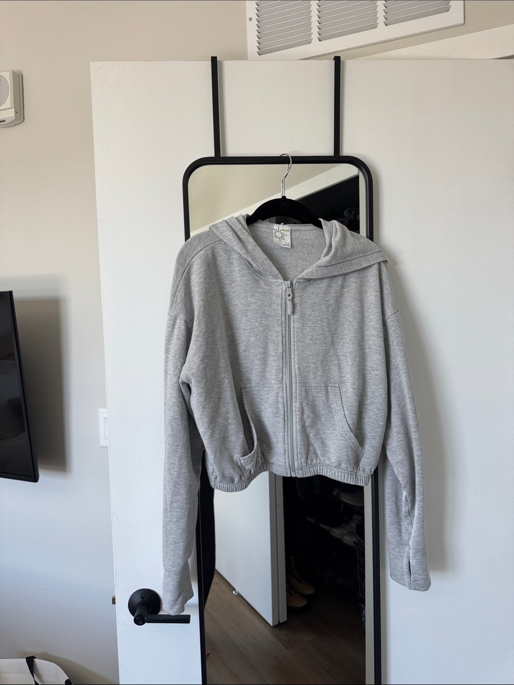 Aerie Offline Cropped Zip up Hoodie